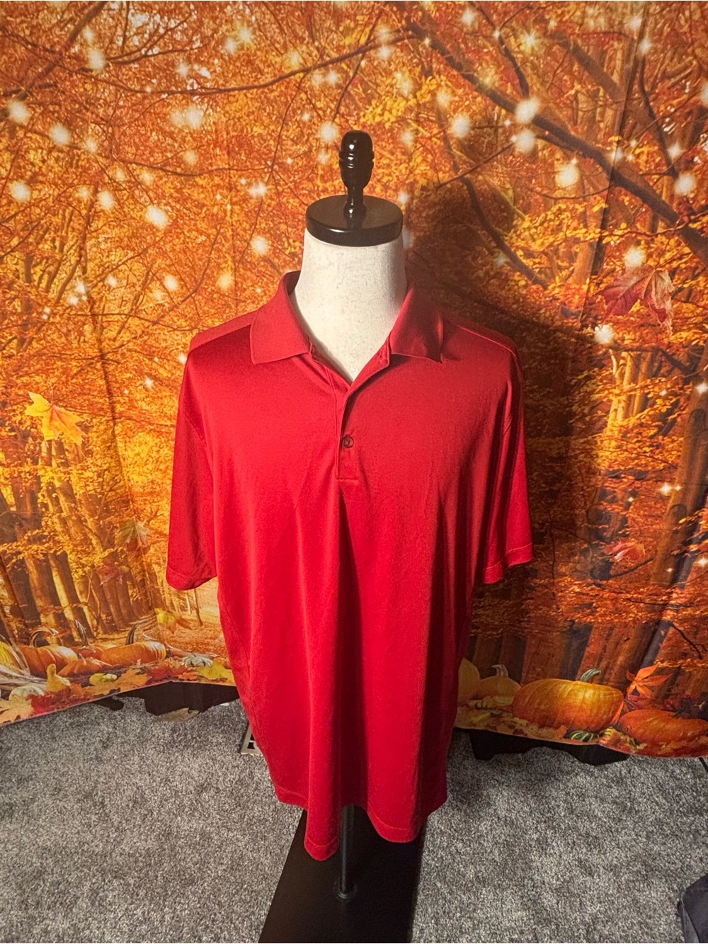 Nike Golf - Men's Bright Red Short Sleeve Polo